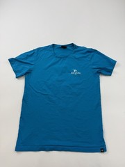 Rip Curl Shirt Mens Medium Blue Fiji The Search Surfing Graphic Tee Beach