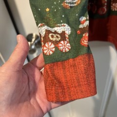 (#141) Holiday Illusion Men’s Tee Santa Tie Faux Real Photolistic Apparel Large