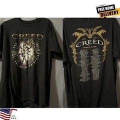 Vintage Creed Shirt Mens Extra Large 1999 Tour Band Rock Concert T Shirt 90s