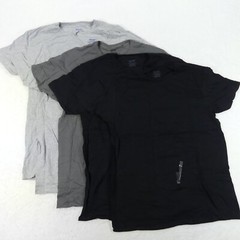 Gildan Shirts Mens Medium 38/40 Black Gray Short Sleeve Cotton Blend Set Of 5