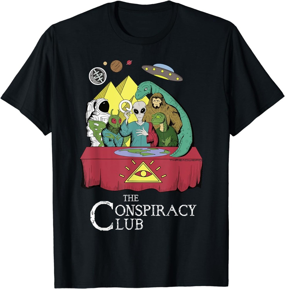 NEW LIMITED Conspiracy Theory Conspiracy Club Men Women T-Shirt – MADE IN USA