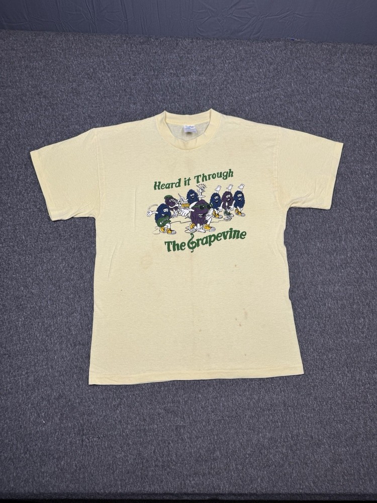 Vintage Nike T shirt Mens Extra Large single stitch California Raisins USA 80s