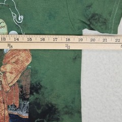 TLC CrazySexyCool Tour Tie Dye Graphic Tee Medium Green Black 90s R&B Streetwear