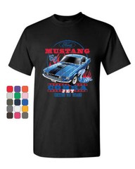 Ford Mustang Cobra 1968 T-Shirt United We Stang American Classic Mens Tee Shirt