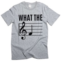 WHAT THE F Funny Musical Note T-shirt Musician Music Piano shirt Birthday gift