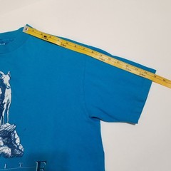Vtg Yosemite Bighorn Sheep T Shirt Single Stitch Tee Large 42-44 Turquoise USA
