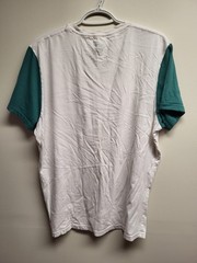 Hollister Pocket T Shirt Men’s XL White Teal Colorblock Short Sleeve Tee