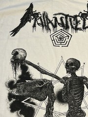 NIANTIEL Qayin Large LS SHIRT WHITE Ashdautas Xasthur Judas Iscariot Beherit Von