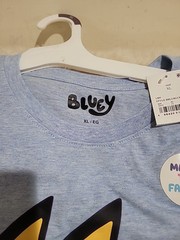 Bluey Bandit Bingo Chilli Unisex Softstyle T-Shirt Size XL