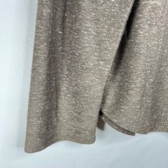 Forever 21 Brown Long Sleeve Pocket Tee Men XL Marled Crewneck Casual Minimalist