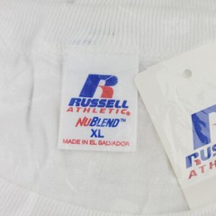 Russell White T Shirts Adult XL Lot of 6 – blank basic classic NuBlend 64030MK
