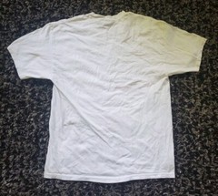 Ted Braylock Steam Train Shirt Large Hadley House Blue White