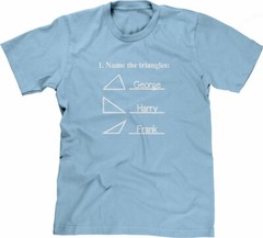 Funny Math Shirt: Name The Triangles T-Shirt funny geek Funny Tshirts for Men