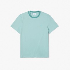 Lacoste Men’s Regular Fit Stretch Pique T-shirt Tonal Ribbed Collar Size 6 XL