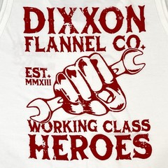 NWOT Dixxon Flannel Co WORKING CLASS HEROES White Tank Top Men’s XL ? No Tag NEW