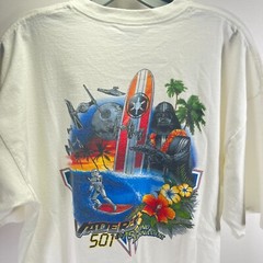 Vader’s Fist 501st Legion Surfing Tournament Star Wars Tee White T-Shirt Mens XL