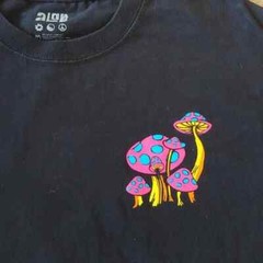 ALAB Black Graphic T-Shirt 100% Cotton Size M