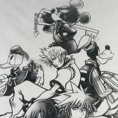 Kingdom Hearts II Disney Square Enix T Shirt Mens 2XL White Anime Game