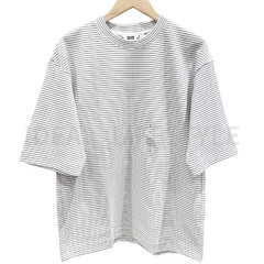UNIQLO U AIRism Cotton Oversized Striped T-Shirt S-4XL Half-Sleeve 484508 NWT
