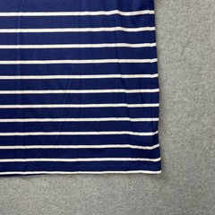 Polo Ralph Lauren Shirt Mens Large Blue White Stripe Custom Slim Fit Crewneck