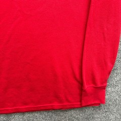 Polo Ralph Lauren Thermal Shirt Mens XL Red Long Sleeve Waffle Thermal Fleece