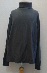VTG Polo Ralph Lauren Gray Turtleneck Sweater Men’s Size M Embroidered Pony