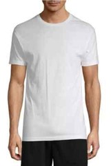 Stafford 4-Pk Men’s Ultra Soft 100% Cotton Crew Neck T-Shirt White (Medium)