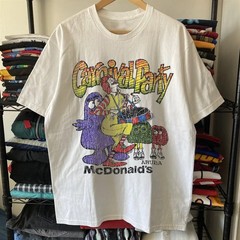 1987 Mcdonald’s Carnival Party Aged T-Shirt White M