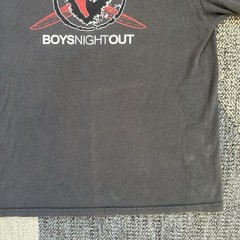 Vintage Boys Night Out Pop Punk Gray Sun Faded Giant Tag Tee Size Medium Unisex
