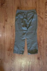 WOMENS MICHAEL KORS OLIVE GREEN CROPPED PANTS 4 *