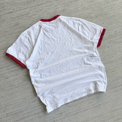 2000s Dirtbags & Dorks Ringer Tee Size Large Port & Company T-Shirt Red White