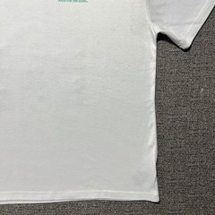 Spalding Basketball T Shirt White Teal Double Sided Relaxed Fit Mens XL Sports
