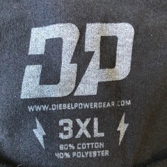 Black T-shirt Diesel Power 3XL