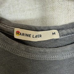 MARINE LAYER Gray Cotton Pocket Tee Short Sleeve Stretch Jersey sz M
