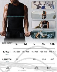 5 Pack Men’s Athletic Compression Shirts Sleeveless Workout Tank Top Sports B…