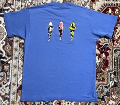 VTG 1994 Stephen Shimizu Koi Fish Fishing Nature Blue T-Shirt ADULT LARGE L READ