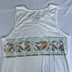 Hinano Tahiti Shirt XL White Tank Top Surf Beer Hawaii Skater Dream Island 3156