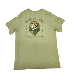 5.11 Tactical Shirt Mens Large Olive Green Tiger Rage Crew Neck T-Shirt