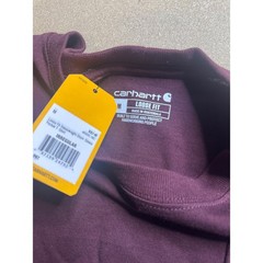 Carhartt Mens Loose Fit Heavyweight Pocket T-Shirt Plum Wine IRREGULAR