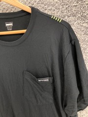 Spyder Loungewear T-Shirt Plain Black Mens Sz L Soft Crew Neck Short Sleeve