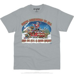 Happy Christmas T-Shirt Liquid Blue
