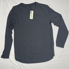JMIERR Men’s XL Ribbed Shirts SET OF 2: Long Sleeve Grey & Short Sleeve Green