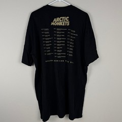 Arctic Monkeys Mens XXL 2XL T-Shirt Black Gold North American Tour 2023 Band Tee