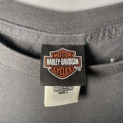 Harley Davidson Shirt Mens Large Long Sleeve Pocket Juneau Ave Milwaukee WI Gray