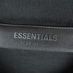 Fear of God Essentials Long Sleeve Logo Shirt Mens Size Small Black Streetwear