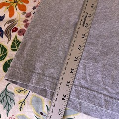 American Apparel Long Sleeve T-Shirt Mens Medium Grey Crew Neck Basic Cotton