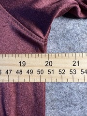 Montana T-Shirt Short Sleeves Color: Burgundy Metallic Size M See Notes – Flaw