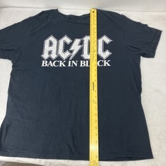AC/DC Back In Black T Shirt Size: XL Black 100% Cotton