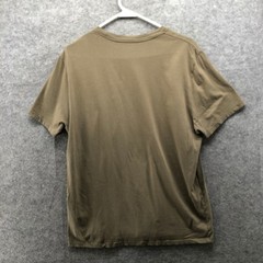 Vince Essential Crew Neck T-Shirt Mens S Pima Cotton Short Sleeve Brown