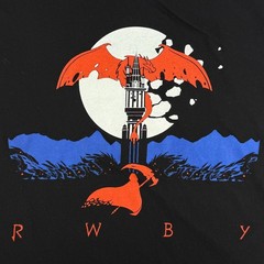Rooster Teeth RWBY T Shirt Japanese Anime Red Dragon Graphic Adult Mens Size LRG